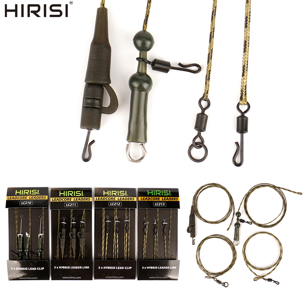 Fishing Equipment Bundle - Hirisi 3Pcs 45lb Braided Lead Core