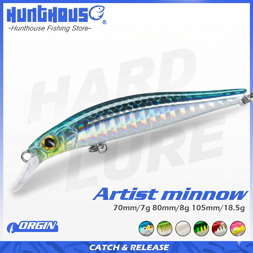 Fishing Equipment Daiwa - Hunthouse Minnow Jerkbait Artist Hard Lures
