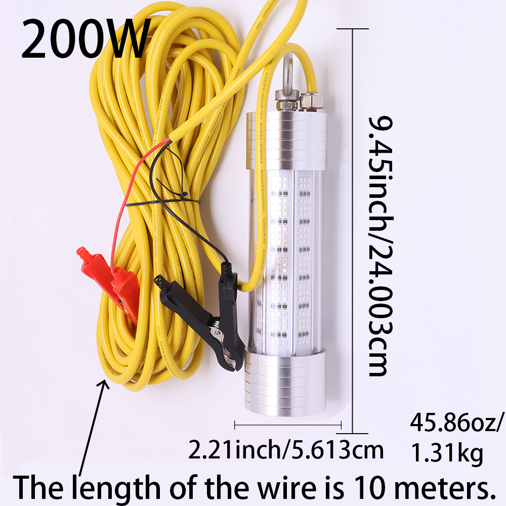 1 pc new 200W 12V fishing ligh – обзор и цена Fishing Equipment Lures