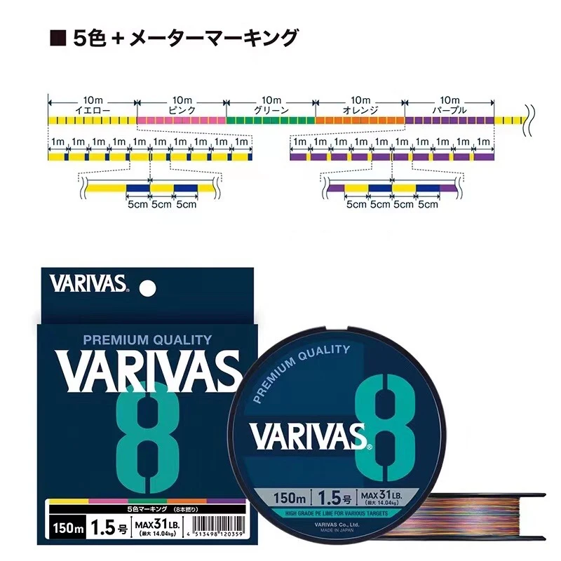 Original VARIVAS 8X Braided -  – обзор и цена Fishing Equipment Bundle