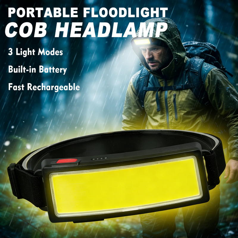 Powerful COB LED Headlamp 4 Li – обзор и цена Fishing Headlamp