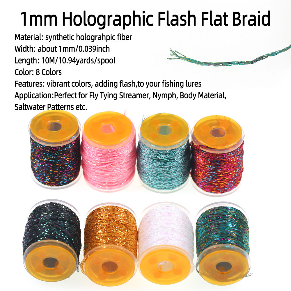 10m/Spool 1mm Holographic Flas – обзор и цена Fishing Equipment Bundle