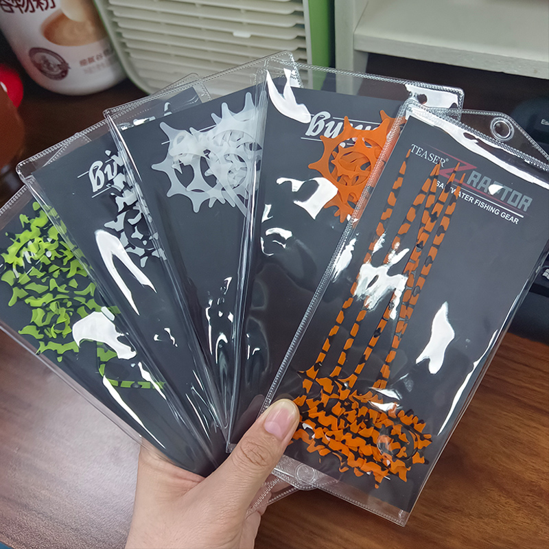 TEASER 5pcs SKIRT-18 145mm Sil – обзор и цена Fishing Equipment Lures