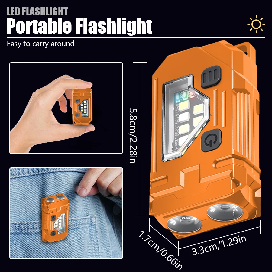 Mini Keychain EDC Flashlight R – обзор и цена Fishing Headlamp