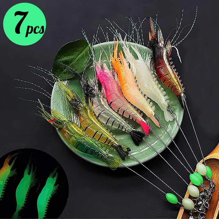 3pcs/7pcs Shrimp Lures Fishing – обзор и цена Fishing Equipment Deals