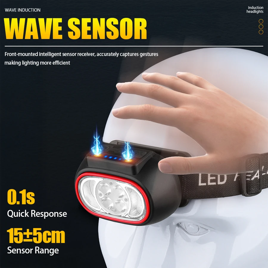 C2 Powerful 4 LED Sensor Headl – обзор и цена Fishing Headlamp
