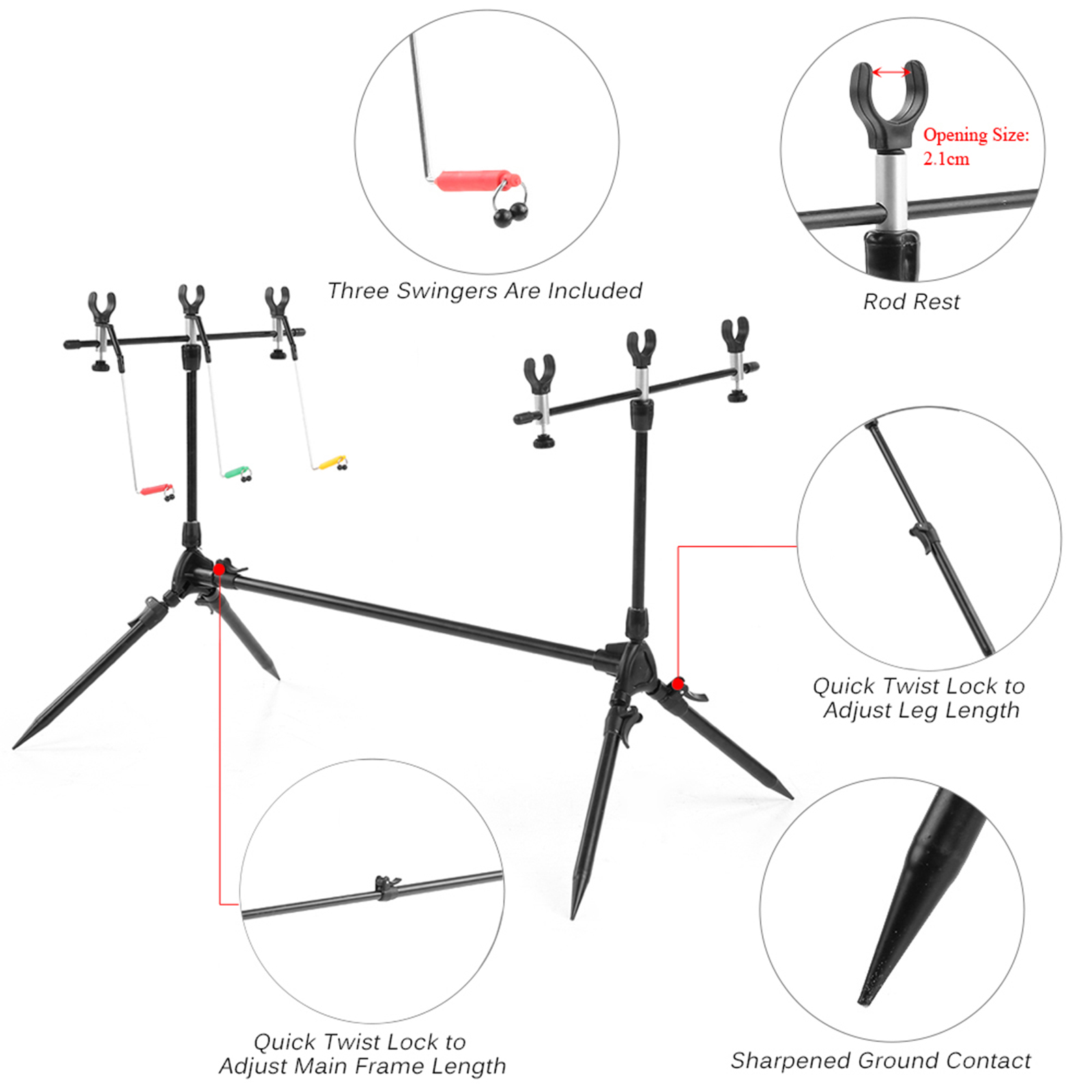 Lixada 3-in-1 Fishing Rod Pod  – обзор и цена Fishing Rod Pod