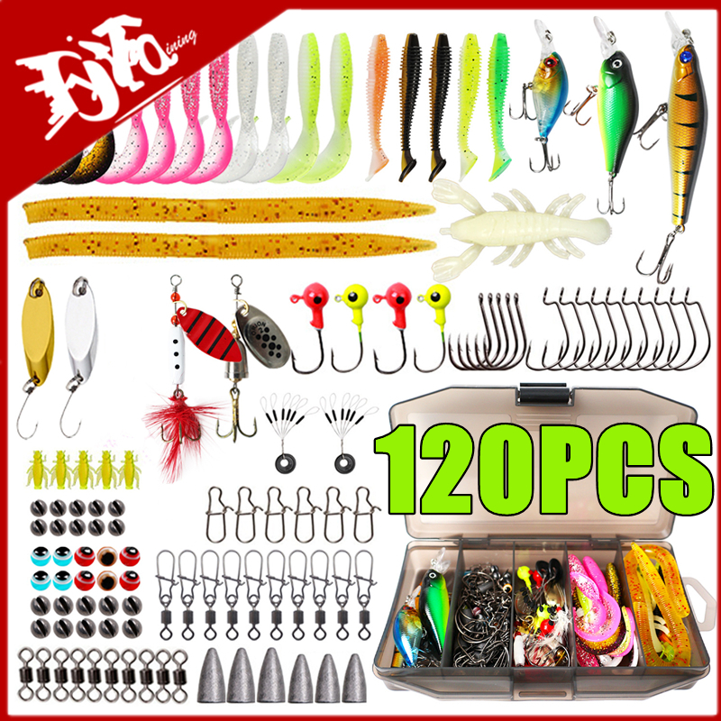 New 120PCS Fishing Lure Set So – обзор и цена Fishing Equipment Lures