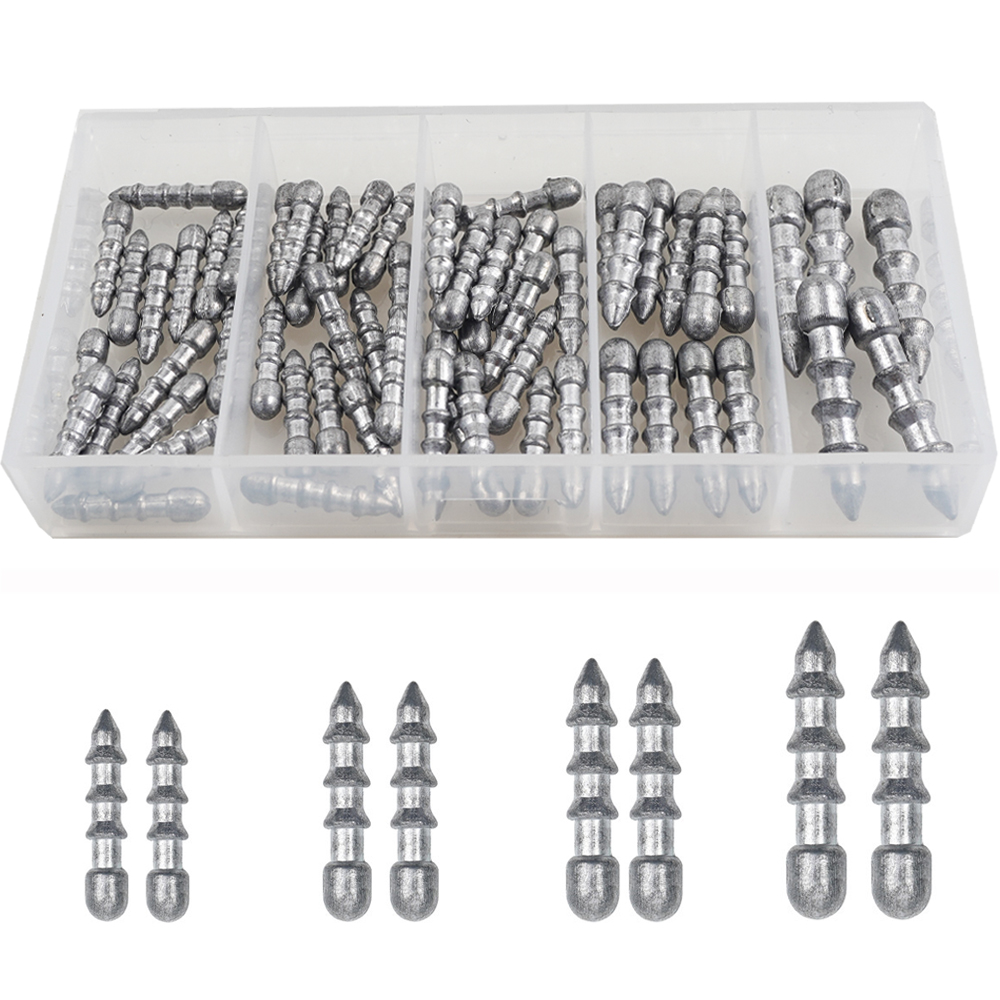 60PCS Nail weights Worm Fishin – обзор и цена Fishing Equipment Lures