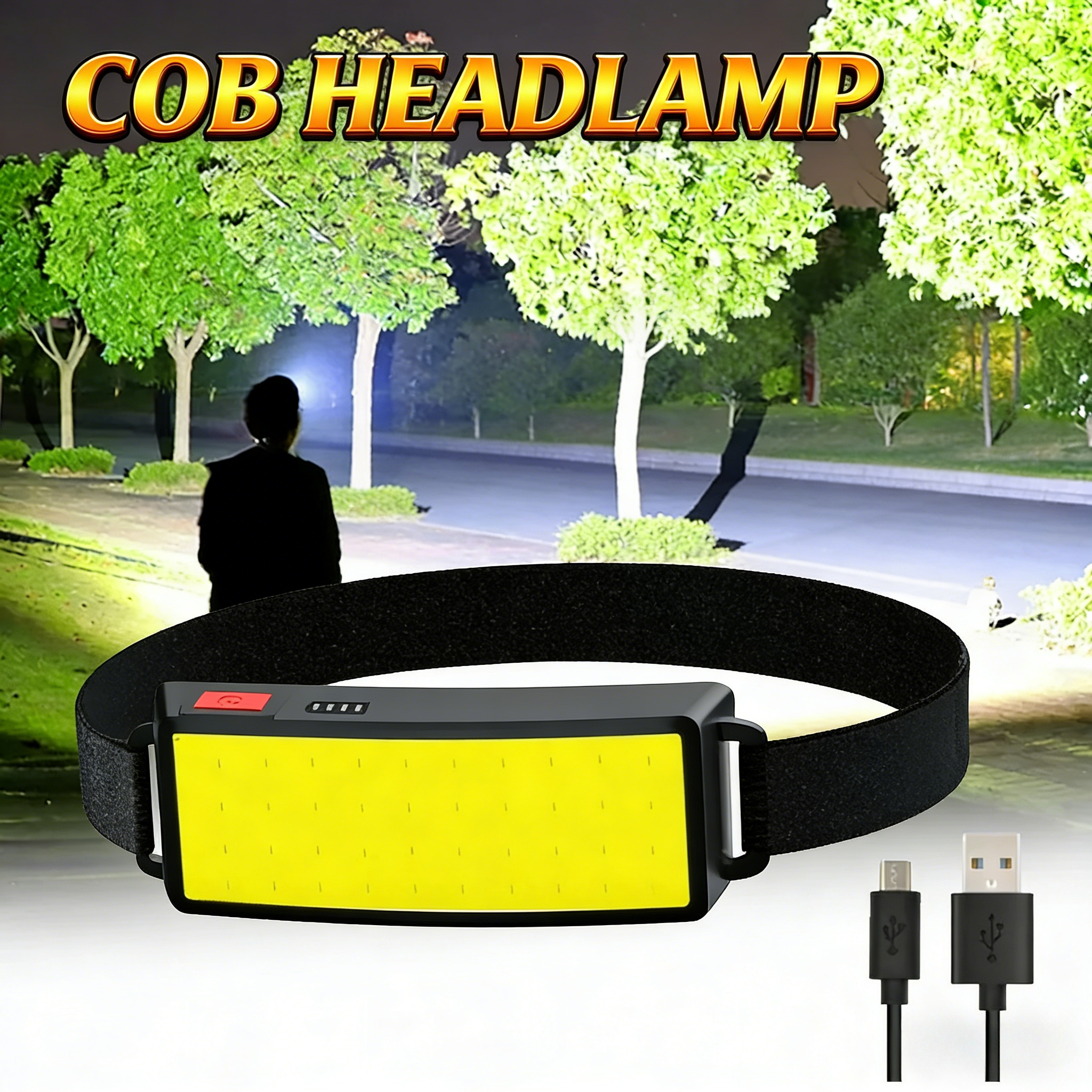 COB Portable LED Headlights Ou – обзор и цена Fishing Headlamp