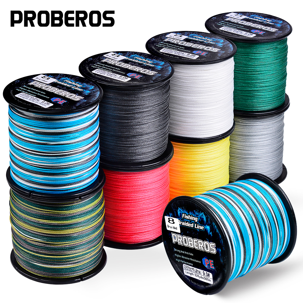 PROBEROS 300M 8 Strands Braide – обзор и цена Fishing Equipment Bundle