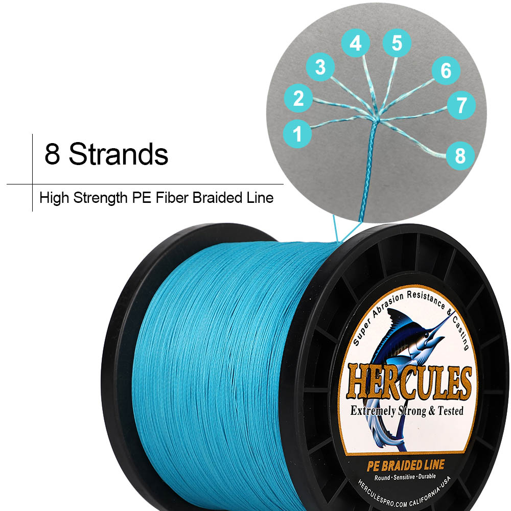 Hercules 8 Strand Braided 10-1 – обзор и цена Fishing Equipment Bundle