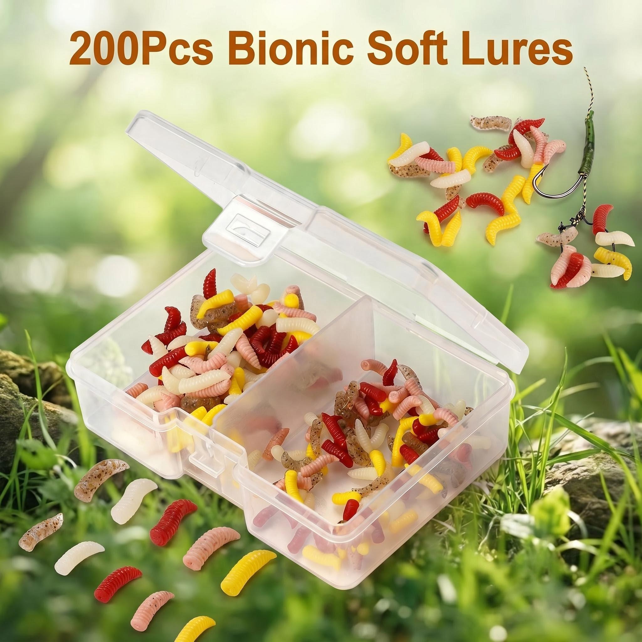 Hirisi 200pcs Colorful Soft Ba – обзор и цена Fishing Equipment Lures