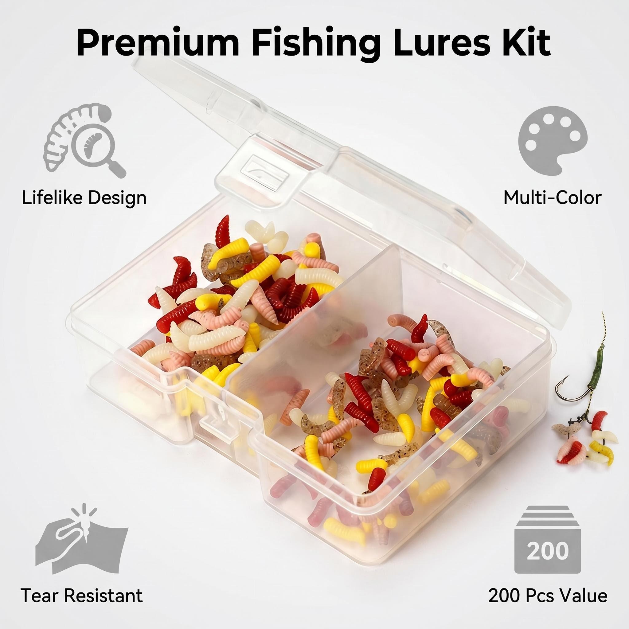 Hirisi 200pcs Colorful Soft Ba – обзор и цена Fishing Equipment Lures