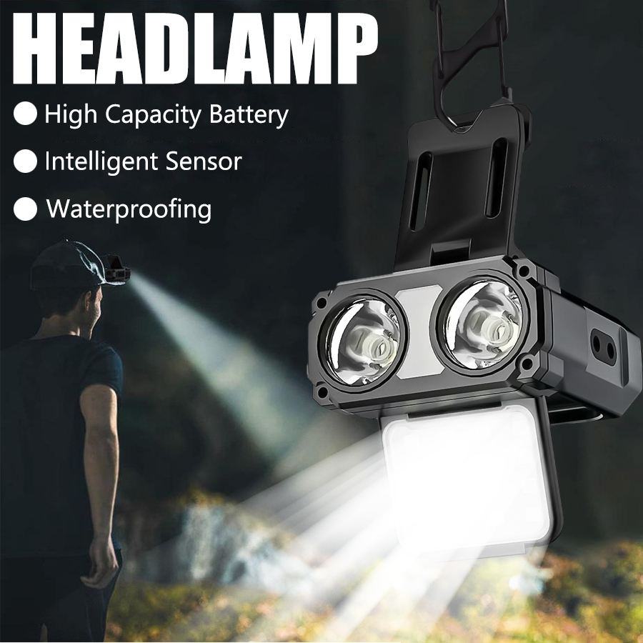 Sensor COB LED Headlamp Cap Cl – обзор и цена Fishing Headlamp