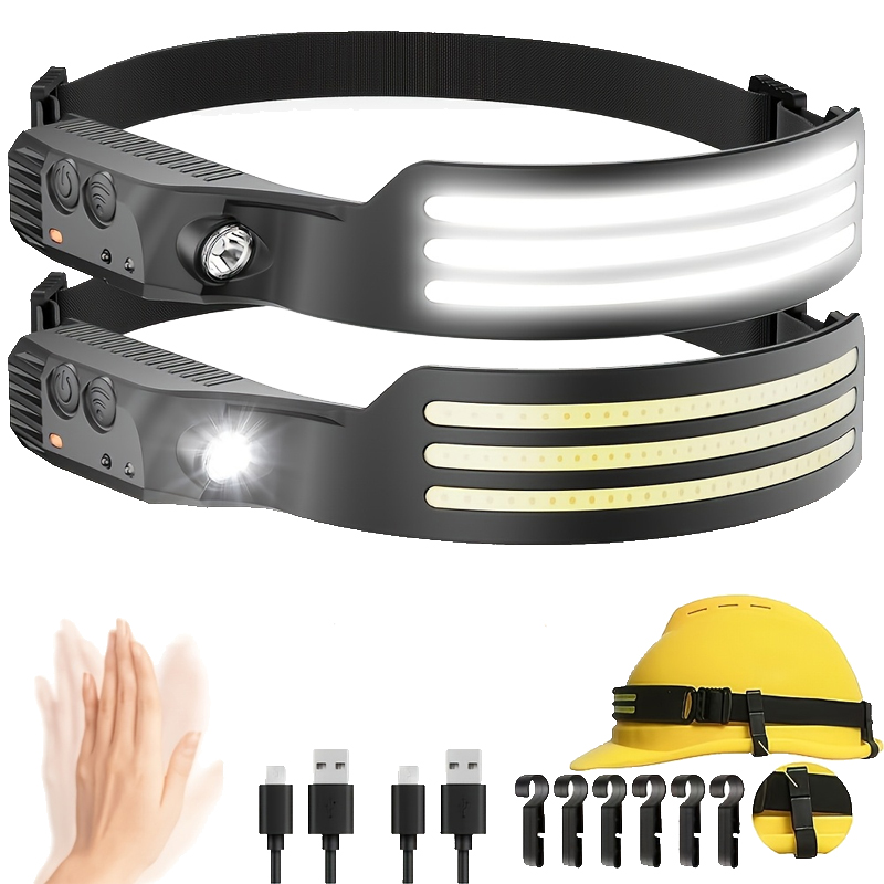 LED Sensor Headlamp USB Rechar – обзор и цена Fishing Headlamp