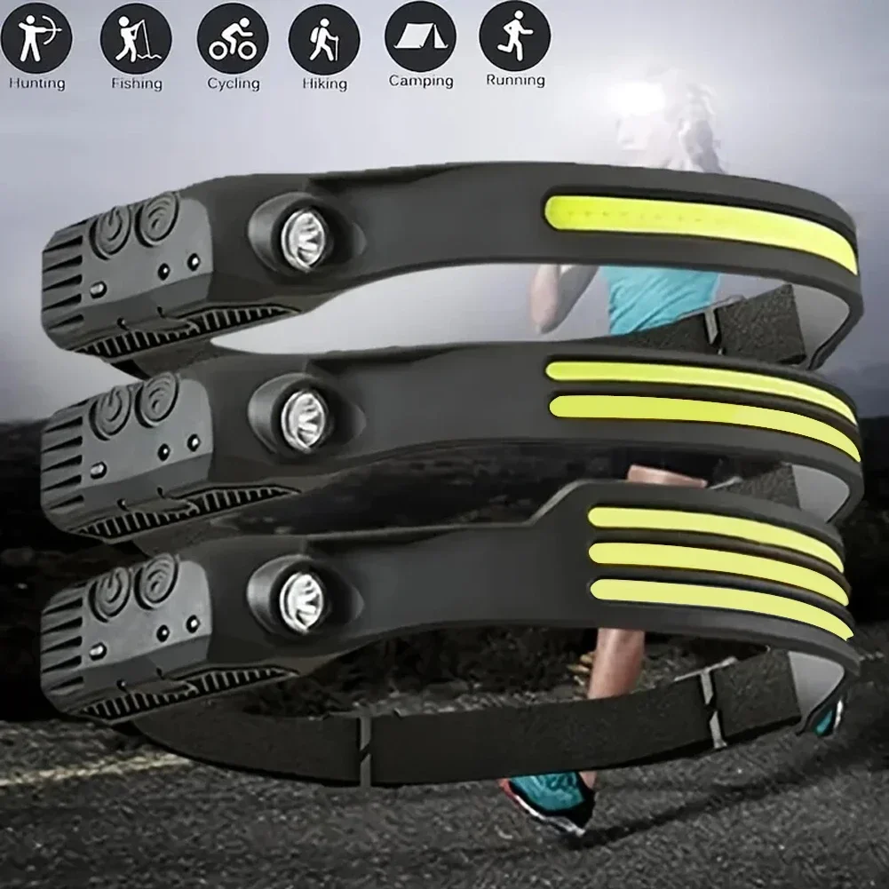 LED Sensor Headlamp USB Rechar – обзор и цена Fishing Headlamp