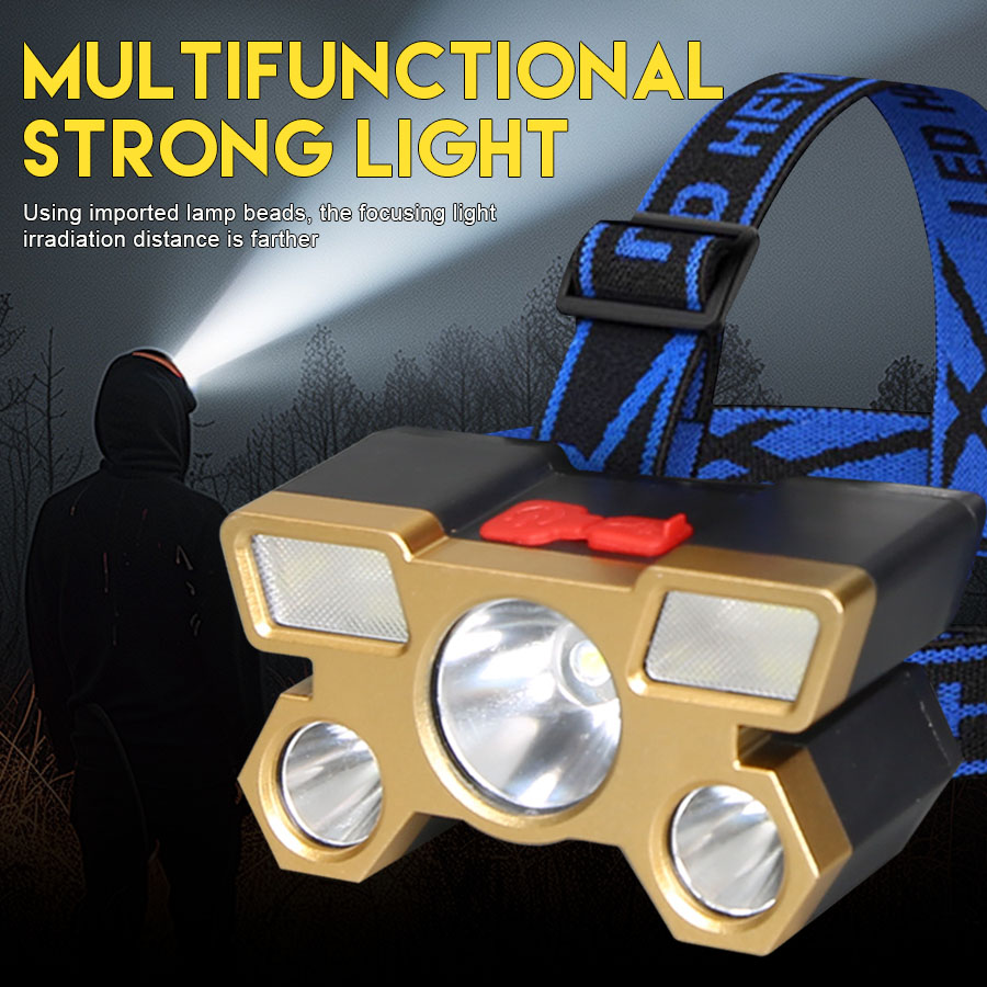 Rechargeable LED Headlamp 5 LE – обзор и цена Fishing Headlamp