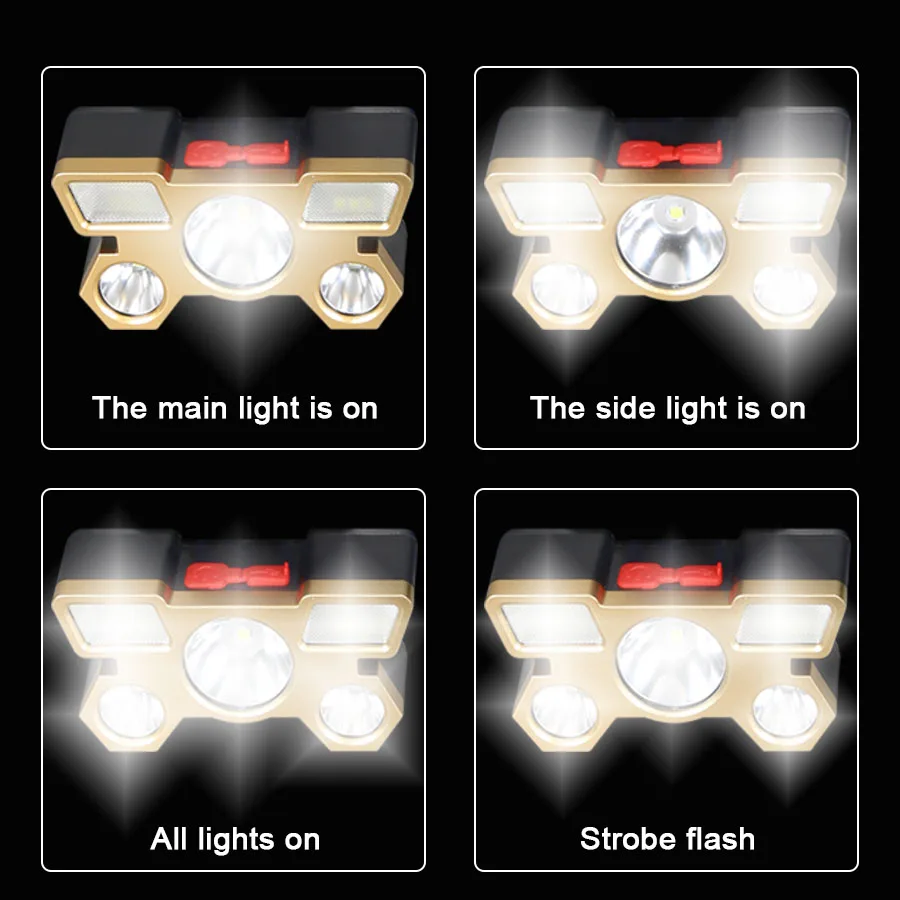 Rechargeable LED Headlamp 5 LE – обзор и цена Fishing Headlamp