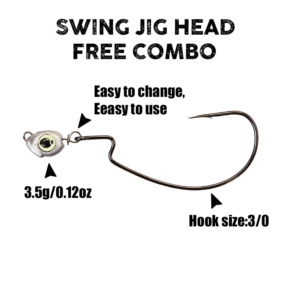 B&U Swing Jig head cheburashka – обзор и цена Fishing Equipment Lures