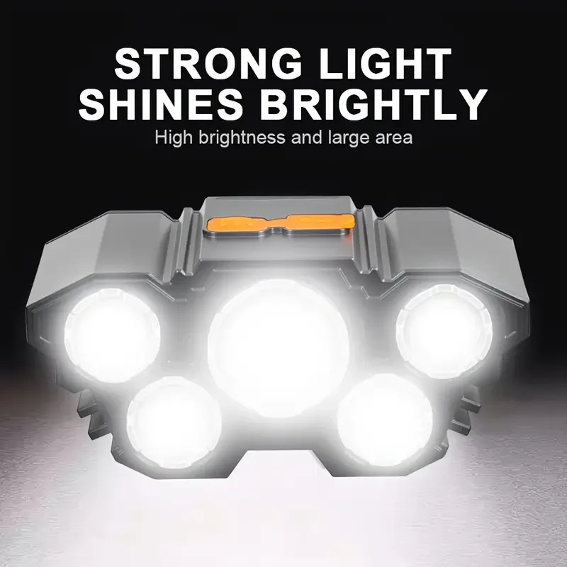 Portable 5LED Outdoor Headlamp – обзор и цена Fishing Headlamp